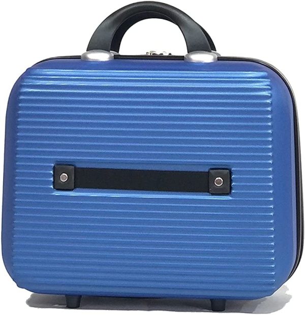 Grande Valise 90Litres avec Vanity Case (Grande avec Vanity, Bleu #59)