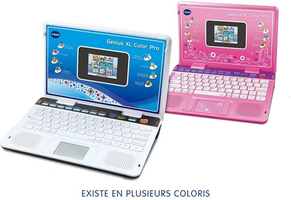 Vtech - 133865 - Ordinateur Pour Enfants - Genius Xl Color Pro Bilingue - Rose - Version FR