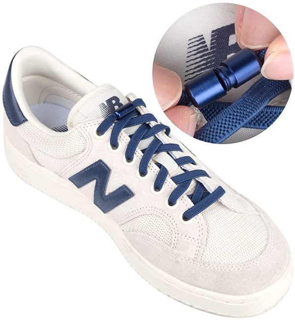 Feibmir 6 Paires de Lacets Élastiques Universels pour Enfants et Adultes,Avec Système de Fermeture à Bouton en Métal, Adaptés aux Chaussures de Sport,Course, Chaussures Tout-aller,Sans Laçage Lacets – Image 4