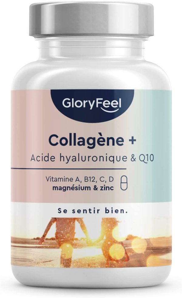 Collagène Marin + Acide Hyaluronique & Q10, Enrichi en Zinc, Magnésium, Vitamines B12, D3, A & C, 60 Capsules - Complex de Collagene Marin premium pour la Peau, les Cheveux & les Articulations – Image 7