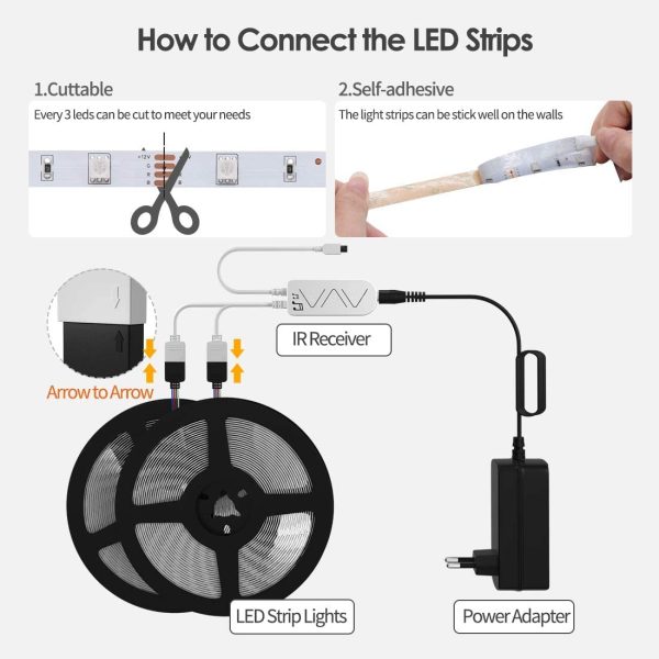 Ruban LED 15M Wifi ,  15M couleur flexible de changeant la bande légère menée intelligente de contrôle de téléphone de RGB[Classe d'efficacité énergétique A +++] – Image 5