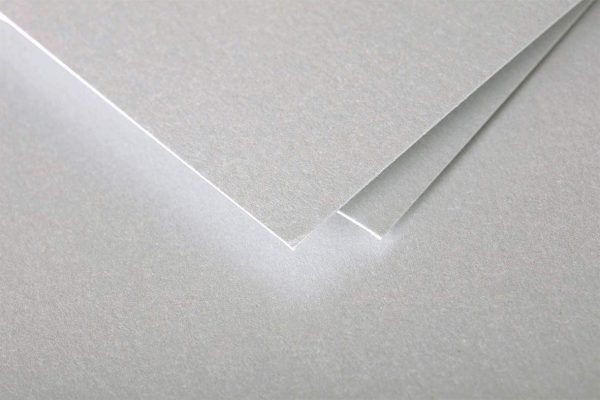 54070C - Paquet de 20 Enveloppes Gommées - Format 7,5x10cm - 120g/m² - Coloris Argent - Invitation Evènements et Correspondance - Gamme Pollen - Papier Premium Lisse – Image 2