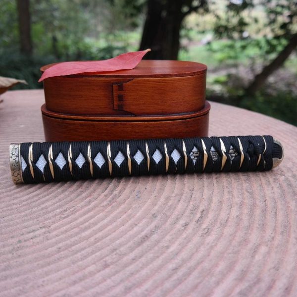 Boyu Sword Handle Tsuka 10.2in Alloy/Copper/Iron Fittings and Imitation Or Real Samegawa – Image 4