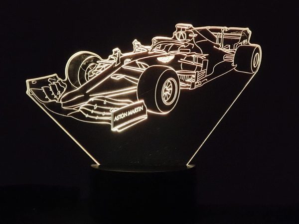 FORMULE 1 AST. MART, lampe illusion 3D à leds, 7 Couleurs. – Image 7