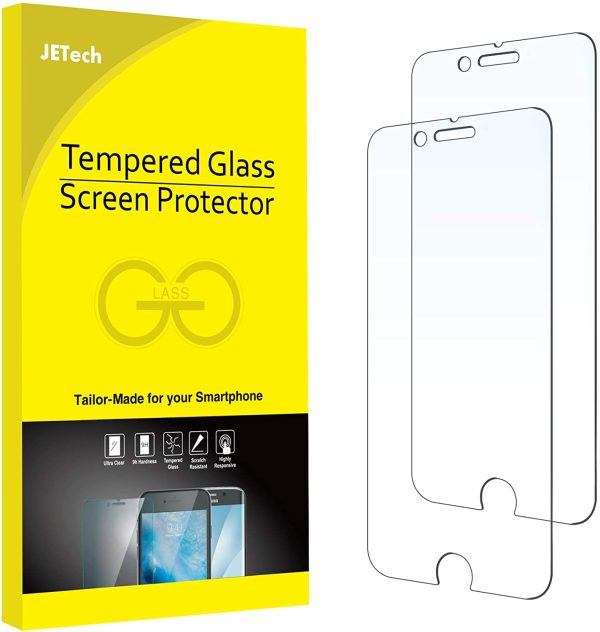 Film de Protection d'écran pour iPhone 8 Plus et iPhone 7 Plus en Verre Trempé, Lot de 2 – Image 2