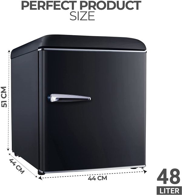 Mini Frigo de Chambre 48L - 230V, réfrigérateur de table à une porte, adapté à la maison, au bureau et à d'autres applications domestiques - (Noir/) – Image 3