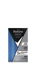 Rexona For Men Maximum Protection Clean Scent Stick, protection 96 heures, 3x plus efficace, hommes