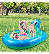 Gemeer Jeu Exterieur Enfant Jardin Tapis d'eau,Jeu Eau Exterieur Enfant pour 3-7 Ans Aire de Jeux...