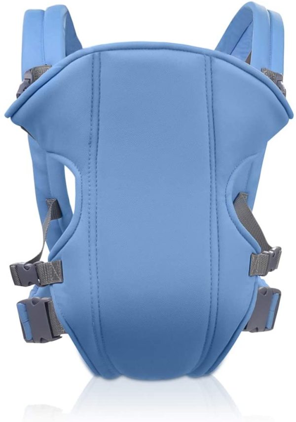 SONARIN 2021 Porte-bébé Simple et Léger,Léger,Pratique,Respirant,Sans Taille,Polyester,Ergonomique,3 positions de transport,Adapté à la croissance de votre enfant(Bleu Clair) – Image 6