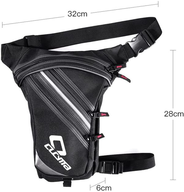 EUFANCE Tactique Taille Sac Jambe Sac Moto Cuisse Cyclisme Voyage Trekking Airsoft Sports Tactique Taille Sac Titulaire-320 * 60 * 280mm – Image 8