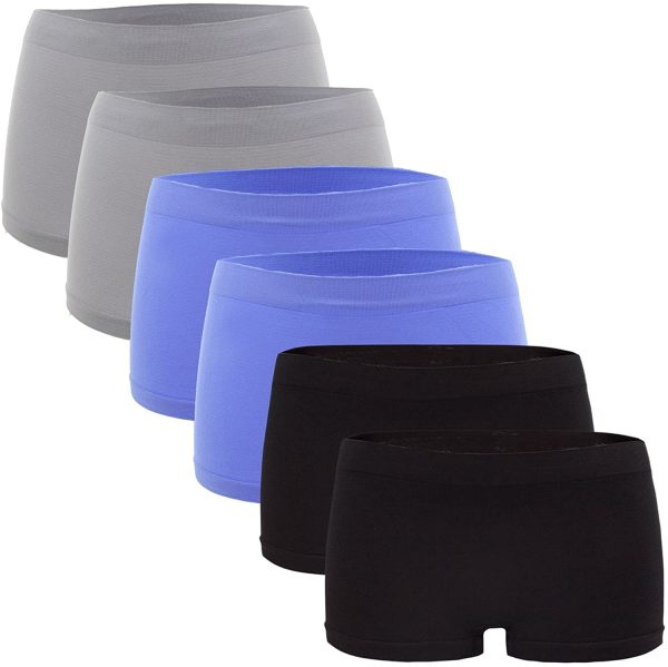 Fabio Farini - Culotte pour Dames, Lot de 6 Boxers Hipsters sans Couture en Tissu Microfibre Doux – Image 7