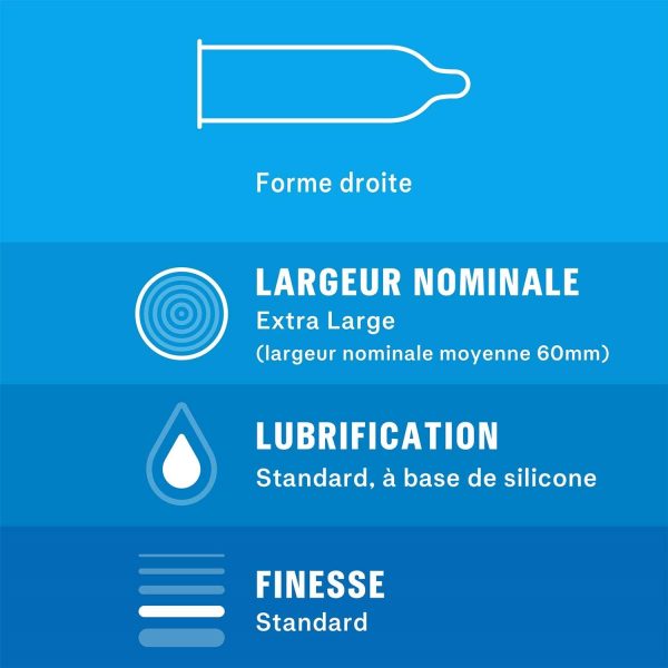 Durex - Préservatifs Comfort XXL - 10 Préservatifs Extra Larges – Image 2