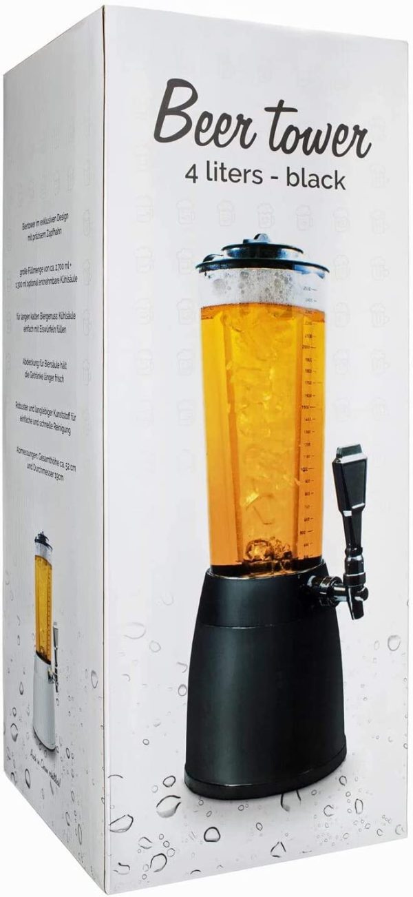 Girafe à bière de 4 litres - Pompe à bière de 4 l avec distributeur et système de refroidissement de 1,3 l – Image 8