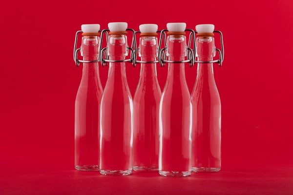 casavetro 24 x 40 ML Bouteilles vides avec étrier en Verre Rechargeables pour Le Brassage à la Maison de l'eau de vinaigre de gin (24 x 40 ML) – Image 7