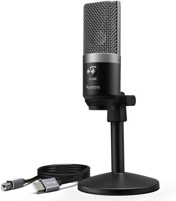 FIFINE USB Microphone, Microphone PC pour ordinateurs Mac et Windows, optimisé pour l’enregistrement, lecture en transit de Twitch, voix silence, podcasting pour YouTube, discussions sur Skype. (K670) – Image 9