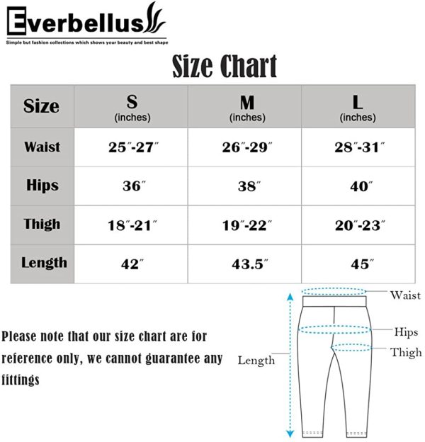 Everbellus Leggings Simili Cuir Taille Haute Sexy Femme Pantalon – Image 2