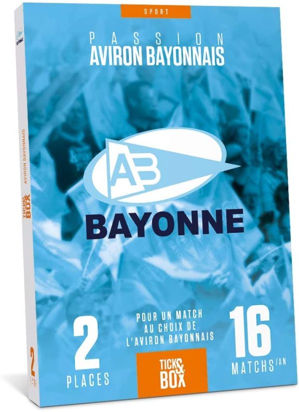 Coffret Cadeau Places Match Aviron Bayonnais Rugby