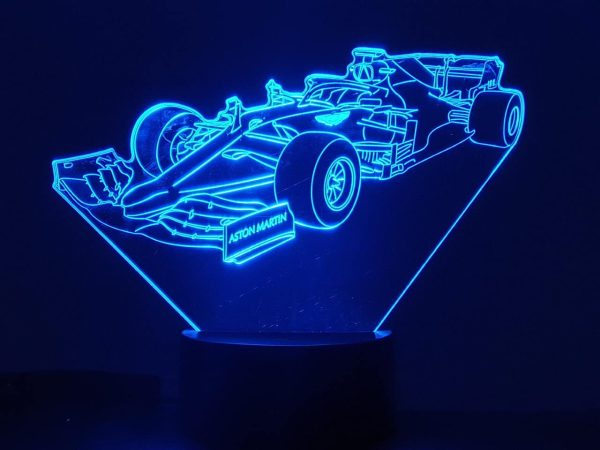 FORMULE 1 AST. MART, lampe illusion 3D à leds, 7 Couleurs. – Image 4