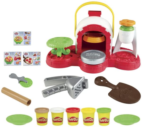 Play-Doh Kitchen, La Pizzeria avec 5 Pots de Pate a Modeler – Image 2