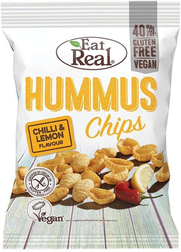 Eat Real - Hummus Chips - Chilli & Lemon - 135g – Image 4