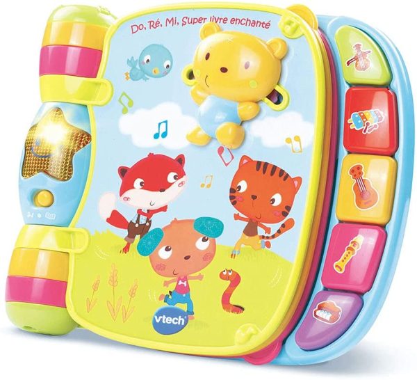 Vtech - 166705 - Jouet Musical - Do, Ré, Mi Super Livre Enchanté - Bleu - Version FR – Image 5