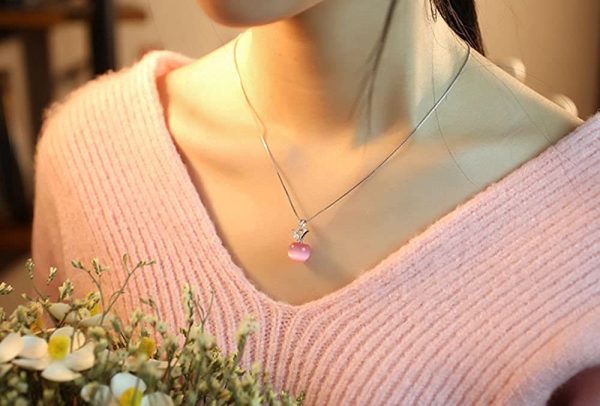 CraftDe Collier Pendentif Fille 40 chaîne + Extension 5cm – Image 3