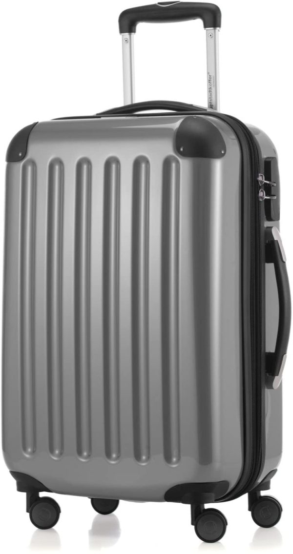 HAUPTSTADTKOFFER - Alex - Bagage à main cabine, Trolley rigide, 55 cm, 42 litres, Argent – Image 6