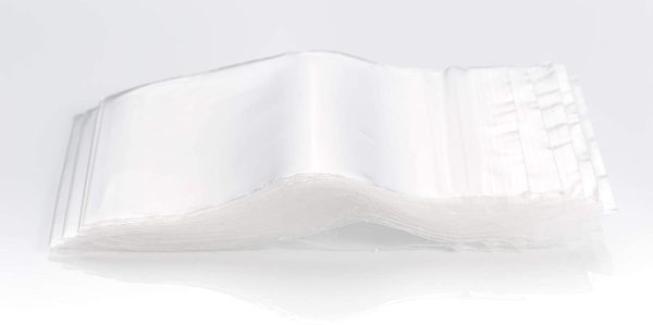 Sachets Zip transparent - Lot de 100 - épaisseur 50 microns - tailles au choix (40mm x 60mm)