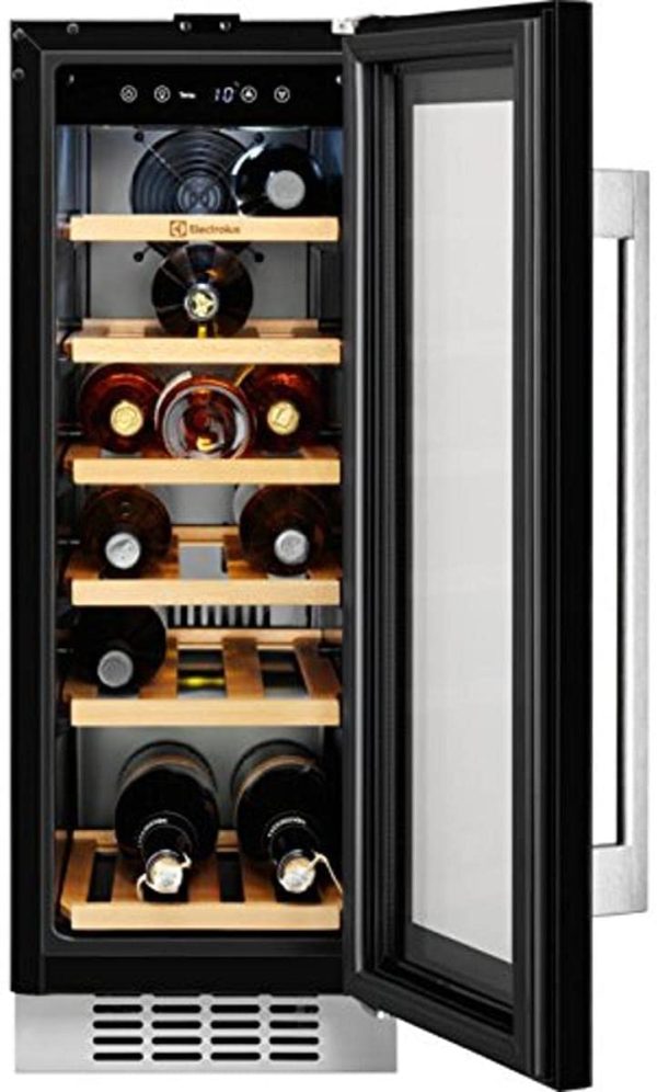 Electrolux ERW0673AOA refroidisseur à vin Intégré Noir Refroidisseur de vin compresseur A - Cave à vin (Intégré, Noir, Noir, 6 étagères, 1 portes(s), Noir)