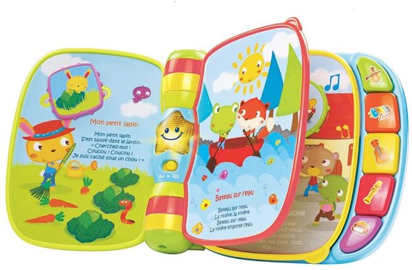 Vtech - 166705 - Jouet Musical - Do, Ré, Mi Super Livre Enchanté - Bleu - Version FR – Image 2