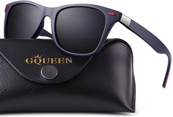 GQUEEN Classic Unisex Lunettes de soleil Homme Polarisées Femme Retro Lunettes UV400 MNF4 – Image 4