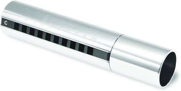 Suzuki PH20NC Pipe Humming Harmonica diatonique en do 10 trous Argenté