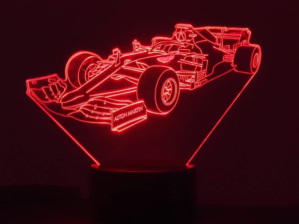 FORMULE 1 AST. MART, lampe illusion 3D à leds, 7 Couleurs. – Image 6