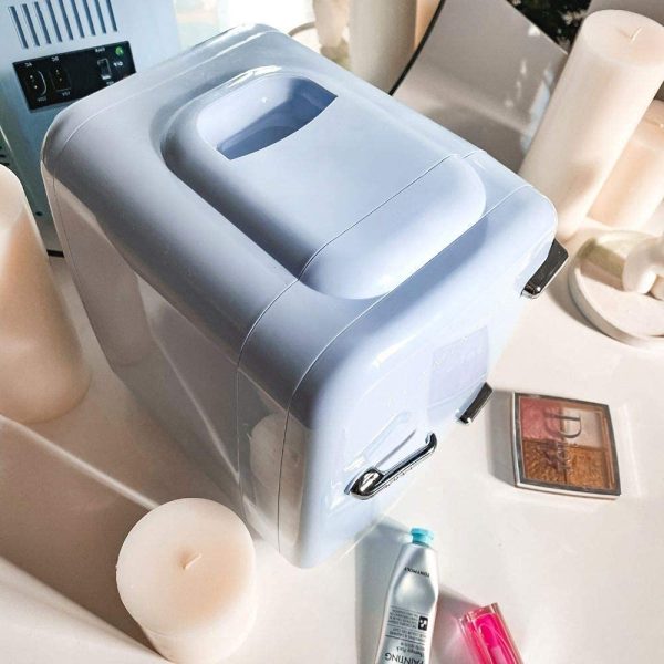 Mini Frigo de Chambre - Petit Frigo 4L, Mini Frigo Cosmetique, Frigo Portable, Réfrigérateur Électrique Portable 12V/220V, Fonction Chaud/Froid, Petit Frigo de Chambre