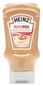 Heinz Mayomix Mayo et ketchup sauce flacon souple Top Down