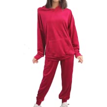 Survêtement Femme Velours Ensemble Doux Hiver Chaud Sweat Capuche Confortable Oversize Sportswear