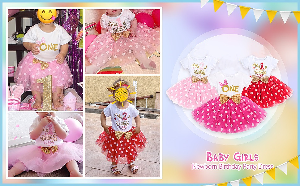  Bébés Filles Anniversaire Robe