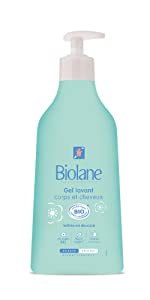 Gel douche corps et cheveux biolane bio