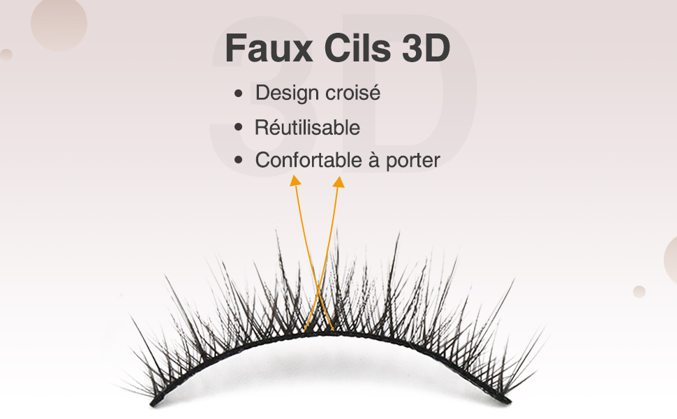 Faux cils naturels