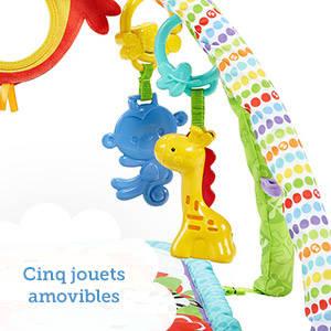 Tapis d’activités transportable qui garde bébé occupé: jouets, sons & musique!