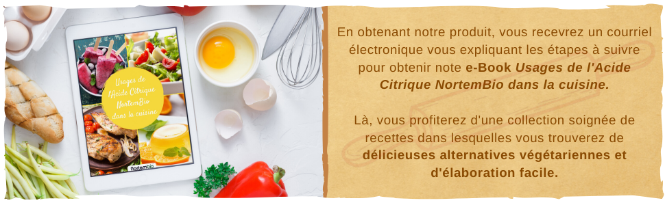 NortemBio Acide Citrique. La Meilleure Qualité Alimentaire. Intrant Biologique. Poudre, 100% Pure.