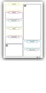 Tableau blanc effacable Exyore cuisine memo mensuel planificateur planning magnetique frigo marqueur