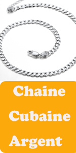 Chaine Homme Argent 925 Sterling Inoxydable Collier Pendentif