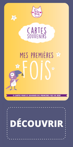 Cartes étapes pour les premières étapes de bébé : Mes Premières Fois