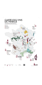 La carte des vins de France