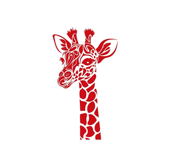 Girafe en flex thermocollant : Différentes Couleurs