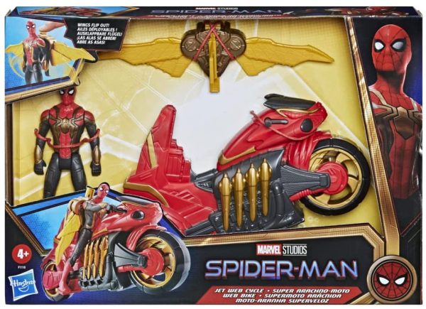 Marvel Spider-Man, Super arachno-Moto avec Figurine Spider-Man ailée Amovible, dès 4 Ans – Image 4