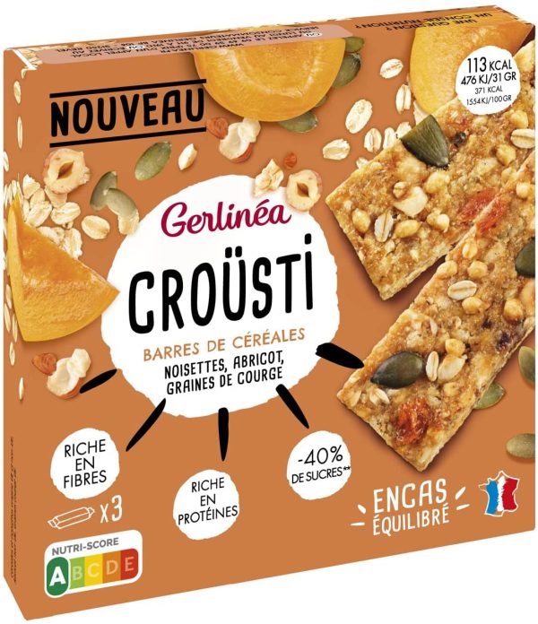 Gerlinéa - Croüsti Abricots Noisettes Graines de Courge - Barre de Céréales pour un Encas Équilibré - 218096 – Image 2