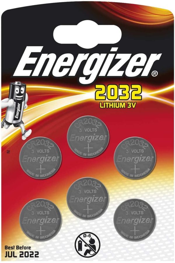 cr2032 piles bouton au lithium 3 V batterie ??(lot de 6) – Image 2