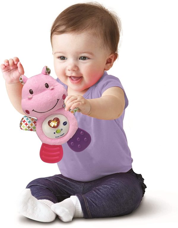 VTECH- Croc' Hippo Rose Baby Jouet Premier Age, HOCHET, 80-502555 - Version FR – Image 7